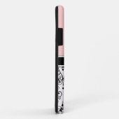 Roze Monogram iPhone-cases Case-Mate iPhone Case (Achterkant/rechts)