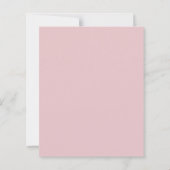 Roze monogram krans verjaardagsuitnodiging (Achterkant)