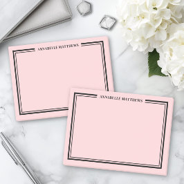 Roze Monogram met Blozende Tint Post-it® Notes