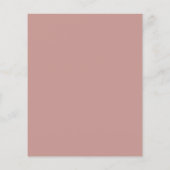 Roze Monogram Moderne Budget Trouwuitnodiging (Achterkant)