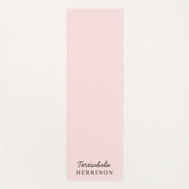 Roze Monogram Moderne Minimalistische Vrouwelijke  Yogamat