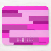Roze monogram muismat (Voorkant)