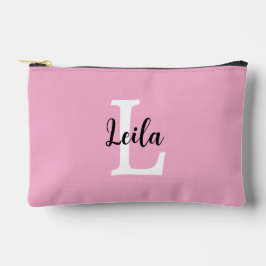 Roze Monogram Naam Script Persoonlijk Ontwerp Etui