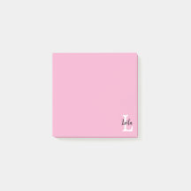 Roze Monogram Naam Script Persoonlijk Ontwerp