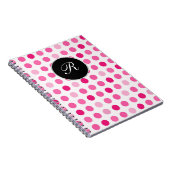 Roze monogram notebook Journal Notitieboek (Rechterzijde)