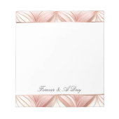 Roze monogram of aanhalingsteken notitieblok (Voorkant)