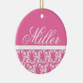Roze monogram Ornament (Rechts)