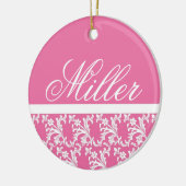 Roze monogram Ornament (Links)