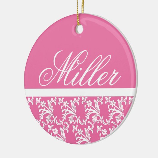 Roze monogram Ornament (Links)