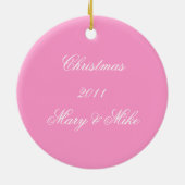 Roze monogram Ornament (Achterkant)