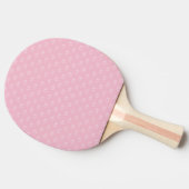 Roze monogram patroon wit licht elegant tafeltennisbatje (Zijkant)