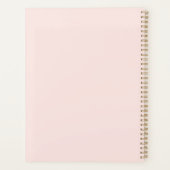 Roze Monogram Persoonlijk Planner (Achterkant)