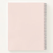 Roze Monogram Persoonlijke Stille Luxe Notitieboek (Achterkant)