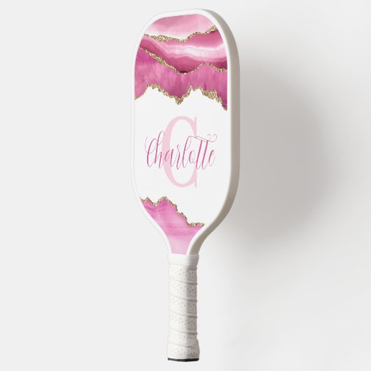 Roze monogram pickleball paddle (Links)