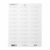 Roze Monogram Retouradreslabel Etiket (Full Sheet)