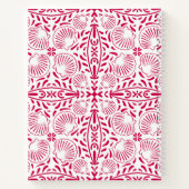 Roze Monogram Sheashell Koraal Elegant Chic Notitieboek (Achterkant)