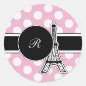 Roze Monogram Stickers (Voorkant)
