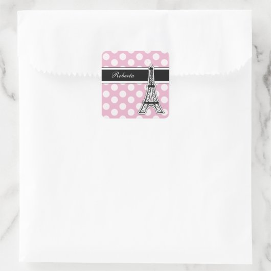 Roze Monogram Stickers (Tas)