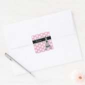 Roze Monogram Stickers (Envelop)