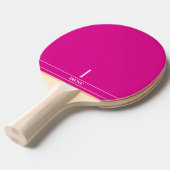 Roze Monogram Tafeltennisbat (Voorkant Gekanteld)