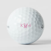 Roze Monogram TaylorMade TP5 Golfballen (Voorkant)