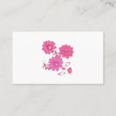 Roze monogram Visitekaartjes | Girly & Elegant (Voorkant)