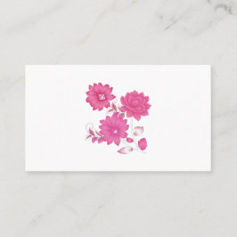 Roze monogram Visitekaartjes | Girly & Elegant
