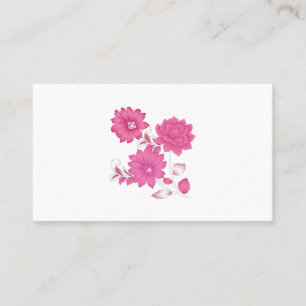 Roze monogram Visitekaartjes   Girly & Elegant