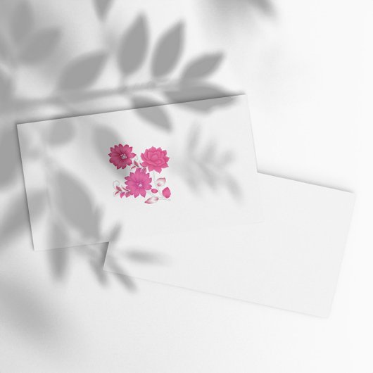 Roze monogram Visitekaartjes | Girly & Elegant