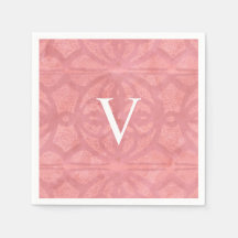 Roze Monogram Waterverf