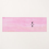 Roze Monogram Yogamat (Voorkant (horizontaal))