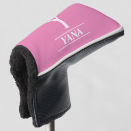 Roze Monogrammed Putter Golf Head Hoesje Golfheadcover