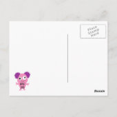 Roze Monster Big Sister Briefkaart (Achterkant)