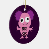 Roze Monster Big Sister Keramisch Ornament (Rechts)