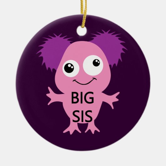 Roze Monster Big Sister Keramisch Ornament (Voorkant)