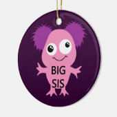 Roze Monster Big Sister Keramisch Ornament (Links)
