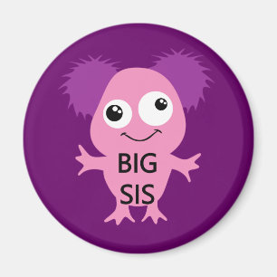 Roze Monster Big Sister Magneet