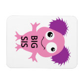 Roze Monster Big Sister Magneet (Horizontaal)