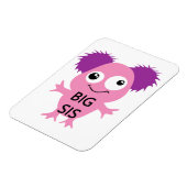 Roze Monster Big Sister Magneet (Linkerzijde)