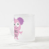 Roze Monster Big Sister Matglas Koffiemok (Voorkant links)