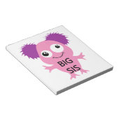 Roze Monster Big Sister Notitieblok (Schuin)