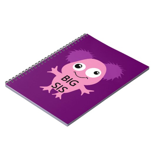 Roze Monster Big Sister Notitieboek (Linkerzijde)