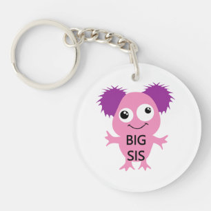 Roze Monster Big Sister Sleutelhanger