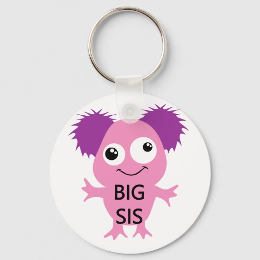 Roze Monster Big Sister Sleutelhanger (Voorkant)