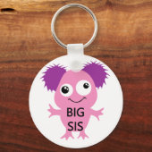 Roze Monster Big Sister Sleutelhanger (Voorkant)