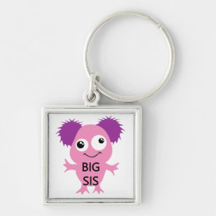 Roze Monster Big Sister Sleutelhanger