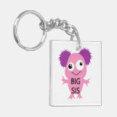 Roze Monster Big Sister Sleutelhanger (Voorkant Links)