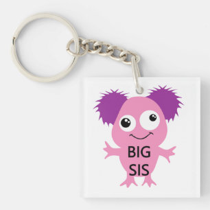 Roze Monster Big Sister Sleutelhanger