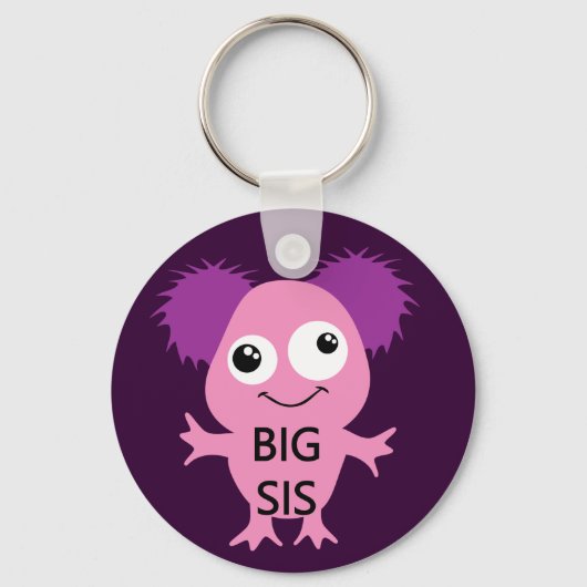 Roze Monster Big Sister Sleutelhanger (Voorkant)