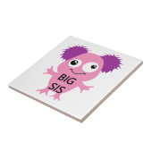 Roze Monster Big Sister Tegeltje (Zijkant)